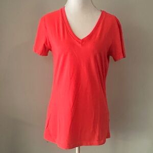 Nike Women's Bright Coral V-Neck Tee